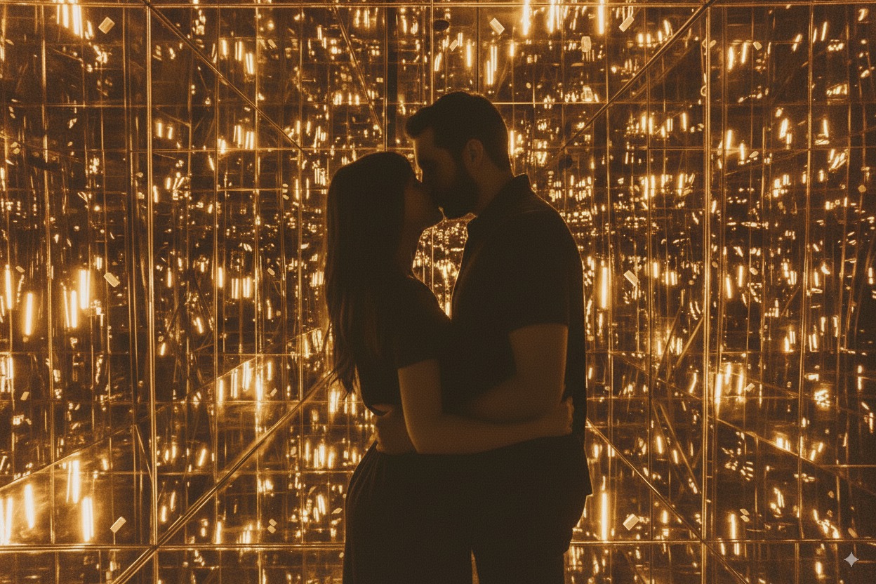 Couple in the Portal Room